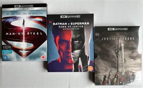 Zack Snyders Justice League Trilogy 4k Uhd Blu Ray 9 Discs Movie Film