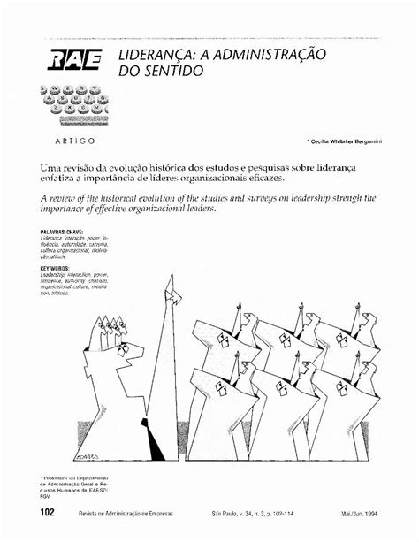 PDF LIDERANÇA A ADMINISTRAÇAO DO SENTIDO atitude passiva do