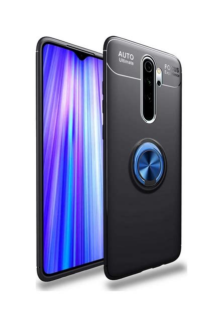 Kryt Xiaomi Redmi 9 černý s modrým prstenem 52731 ProMobily cz