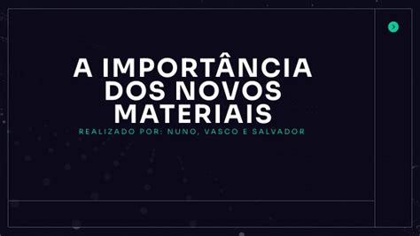 Importancia Dos Materiais