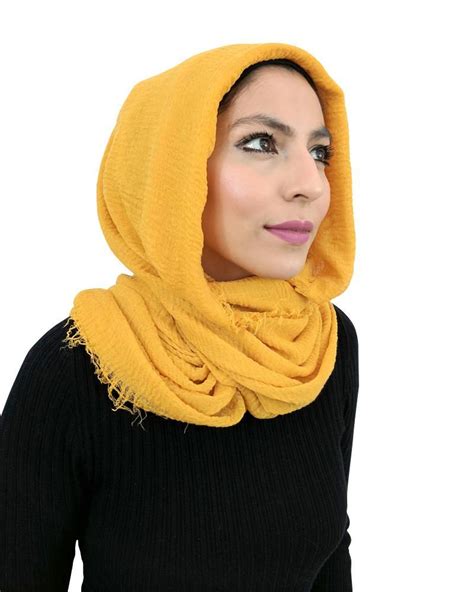 Mustard Crinkle Hijab Um Anas Islamic Clothing Hijabs Abayas