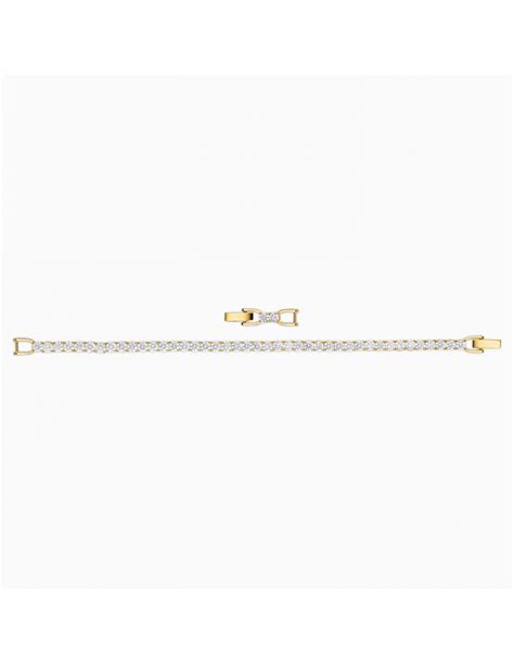 Swarovski Tennis Deluxe Bracciale Da Donna Placcato Color Oro 5511544