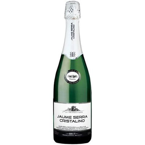 Jaume Serra Cristalino Brut Sparkling White Wine Ml Glass Bottle