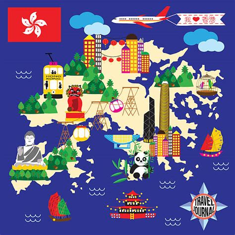 40 Creative Hong Kong Travel Map Stock Illustrations Royalty Free Vector Graphics And Clip Art