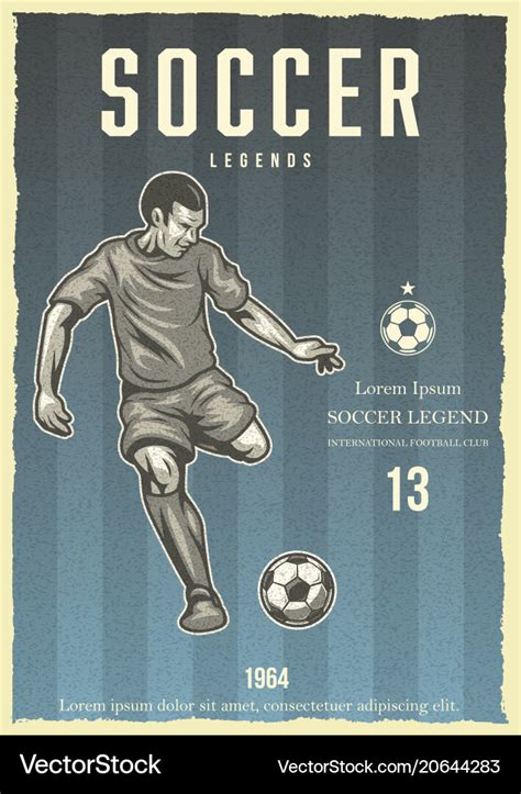 Vintage Soccer Poster