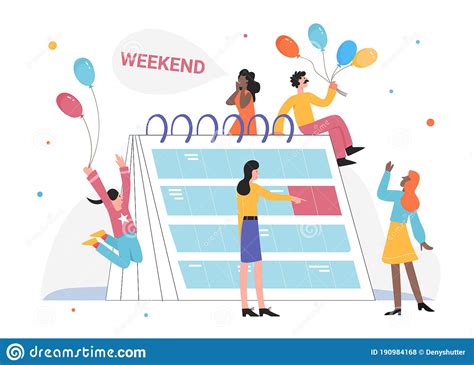 People Celebrate Weekend Vector Illustration Cartoon Flat Tiny Happy