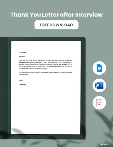 Thank You Letter After Interview 24 Examples Format How To Write Pdf