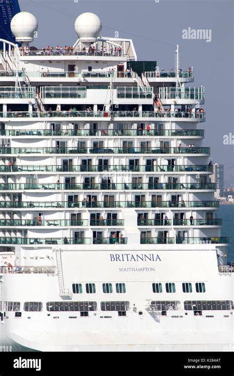 MV Britannia Cruise Ship Of The P O Cruises Fleet Setting Sail From