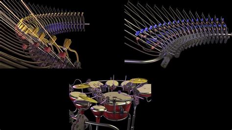 Animusic Acoustic Curves Drum Bass Dulcimer Youtube