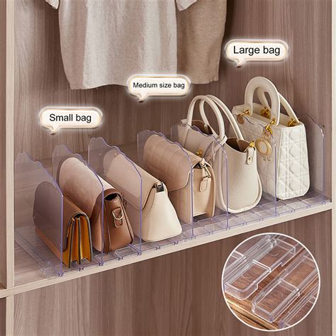 Pcs Adjustable Shelf Divider For Closet Transparent Bag Dividers