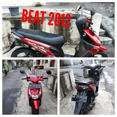 Motor Honda Beat Karbu 2012 Bekas Matik Murah Plat AD Siap Pakai Normal