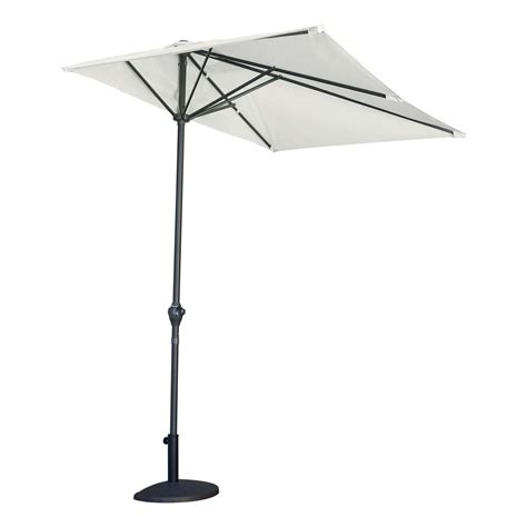 Mezzo ombrellone da giardino 230x130 H 250 cm ecrù OBI