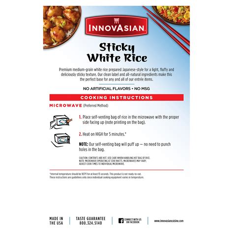 Innovasian Sticky White Rice 18 Oz Frozen Meal