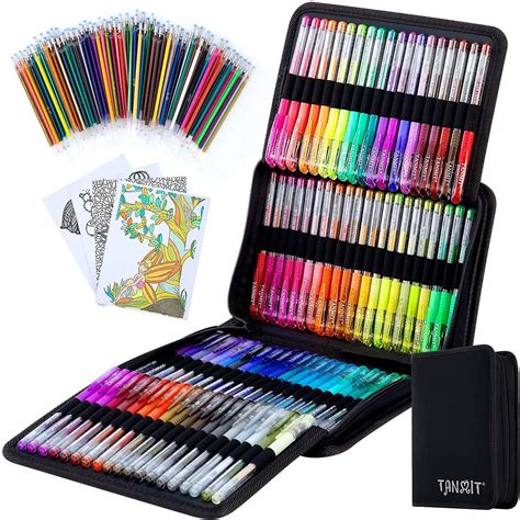 Amazon Aen Art Glitter Gel Pens Colored Gel Markers Pen Set With