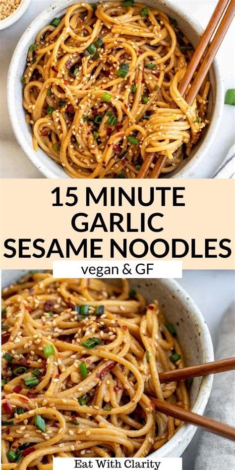 15 Minute Garlic Sesame Noodles Sex Gerl Porno Hub Medium