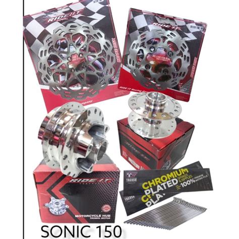 Jual Tromol Crome Satu Set Ride It Sonic R New Depan Belakang