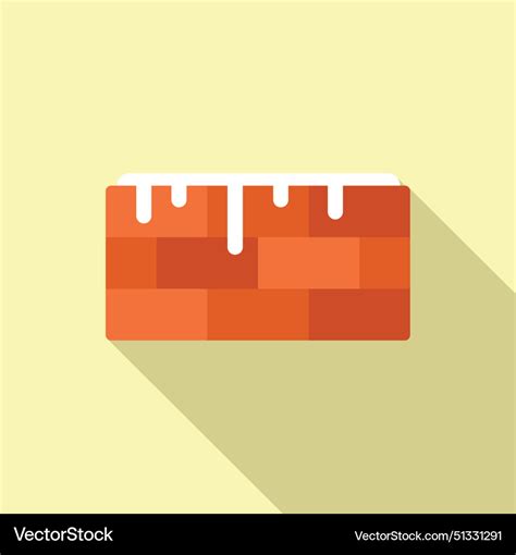 Flat design of a brick wall Royalty Free Vector Image