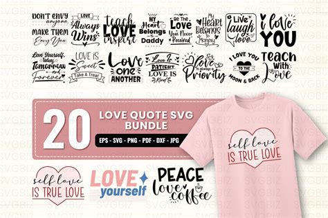 Love Quote Svg Bundle Bundle · Creative Fabrica