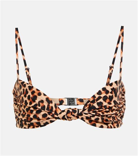 Johanna Ortiz Leopard Print Bikini Top Johanna Ortiz