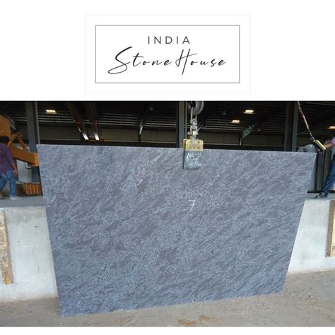 Crystal Blue Cutter Size Granite Slab Lapatro Finish Granite Slabs