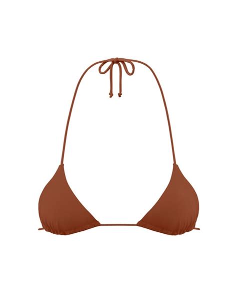 Brown Triangle Bikini Top Triangle Ark Swimwear