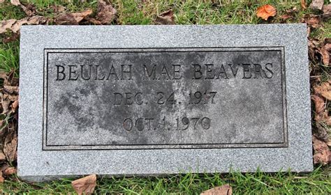 Beulah Mae Beavers Find A Grave Memorial