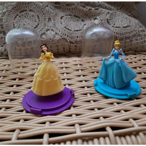 Miniaturas Princesas Disney Bela E Cinderella Colecionador Shopee