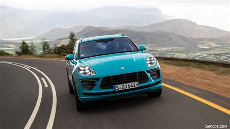 Porsche Macan Turbo 2020my Color Miami Blue Front