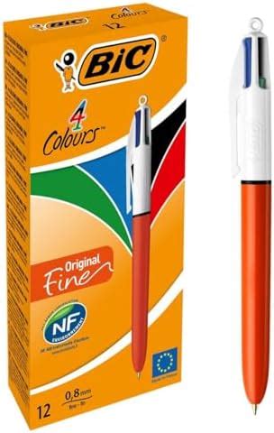 Bic Couleurs Original Stylos Bille R Tractables Pointe Moyenne