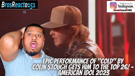 EPIC Performance Of Cold By Colin Stough Gets Him To The Top 26