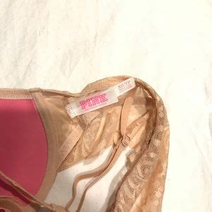 Pink Victoria S Secret Intimates Sleepwear New Victoria Secret Push Up Bralette Nude Lace