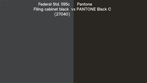 Federal Std C Filing Cabinet Black Vs Pantone Black C Side