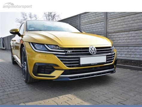 Spoiler Lip Dianteiro Descontinuado Vw Arteon Preto Brilhante