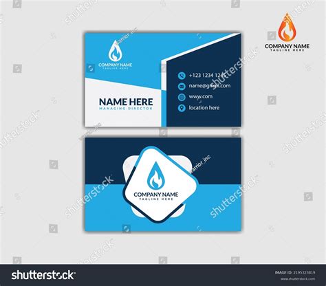 Online Business Card Design Ideas Corporate Stock Vector (Royalty Free ...