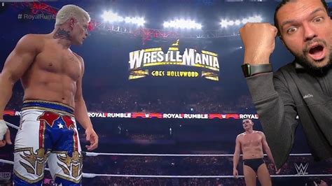 Reaccionando En Vivo A Wwe Royal Rumble Cody Rhodes Vs Gunther