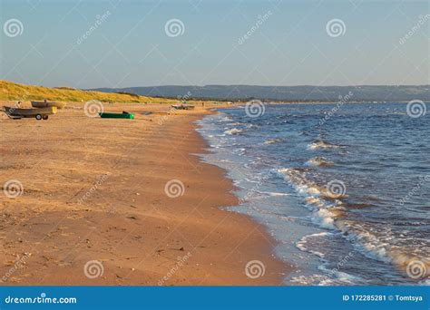 sandy beach  mellembystrand southern sweden stock image image