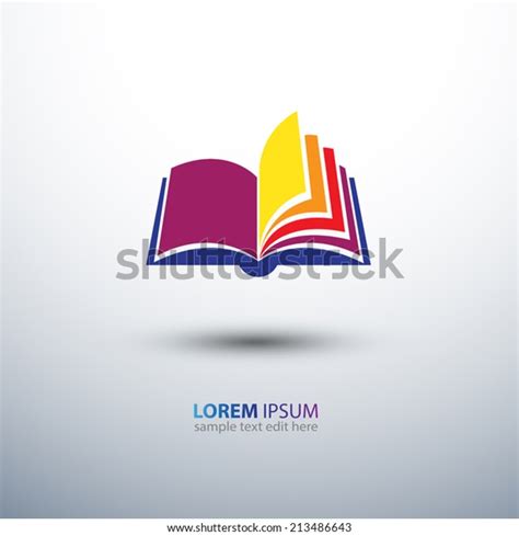 Colorful Book Iconvector Illustration Stock Vector (Royalty Free) 213486643