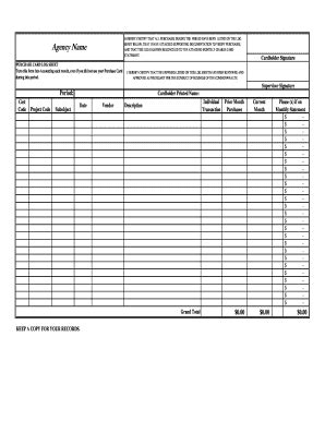 Fillable Online Doa Virginia Purchase Card Log Doa Virginia Fax Email