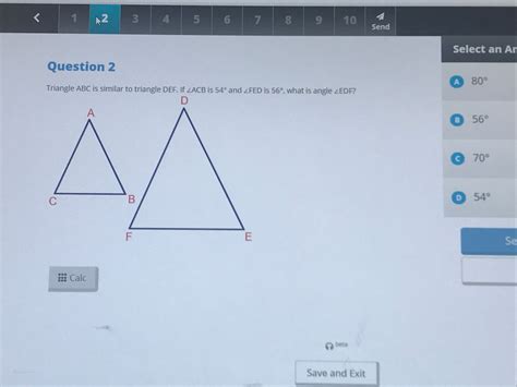 Answered Triangle ABC Is Similar To Triangle Bartleby