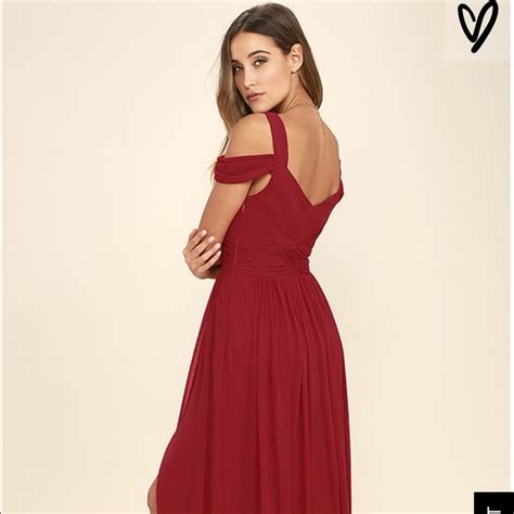 Lulus Wine Red Maxi Dress Worn Once Size Xxs Gem