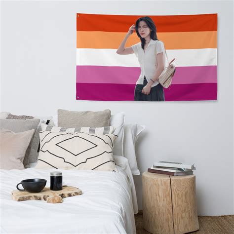 ITZY Ryujin Lesbian Kpop Flagtiktok Meme Trendy Room Tapestry Fanmade Subtle Kpop Merch Etsy