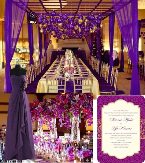 Purple And Gold Wedding Colors