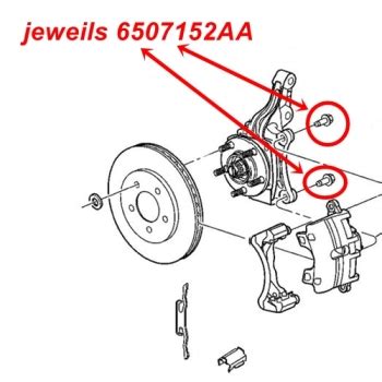 Jeep Grand Cherokee WH WK Schraube Halter Bremssattel