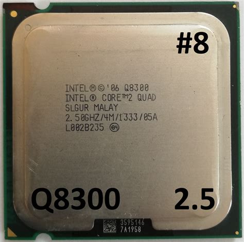 Процессор ЛОТ#8 Intel® Core™2 Quad Q8300 SLGUR 2.5GHz 4M Cache 1333 MHz ...