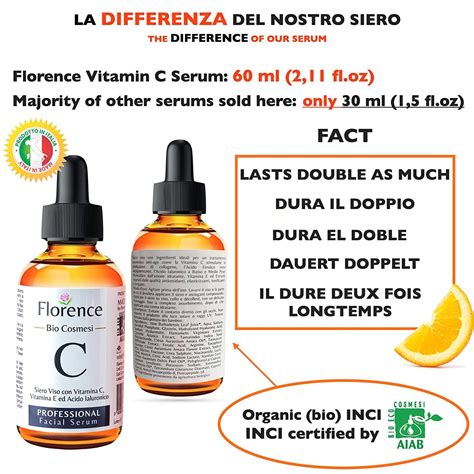 Florence Bio Hyaluron Serum Mit Vitamin C E Hochkonzentriert Ml