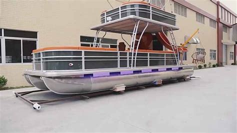 2023 Customizable 30 FT Luxury Tritoon Double Decker Aluminum Party