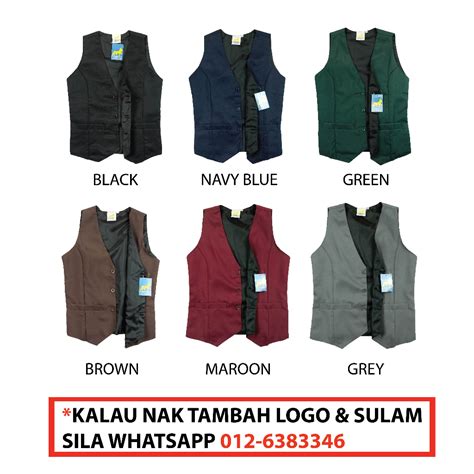 Vest Pengawas Harga Borong Ready Stock Vest Sekolah Jenama