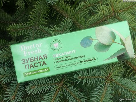 Зубная паста Фитокосметик Doctor fresh отбеливающая эвкалипт - «Состав ...