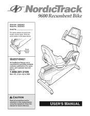 NordicTrack 9600 Recumbent Bike Manual