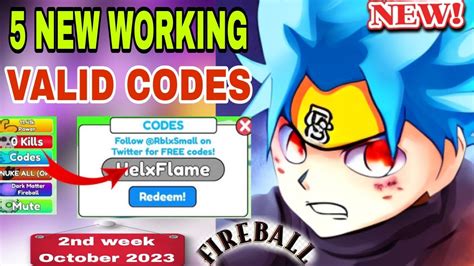 NEW UPDATED ALL WORKING CODES FOR FIREBALL PUNCHING SIMULATOR